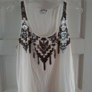 Express Sequin embellished tank